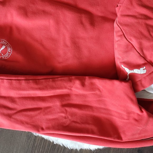 PUMA 80s Vintage Red with White Piping zip front - (S) - Picture 9 of 10